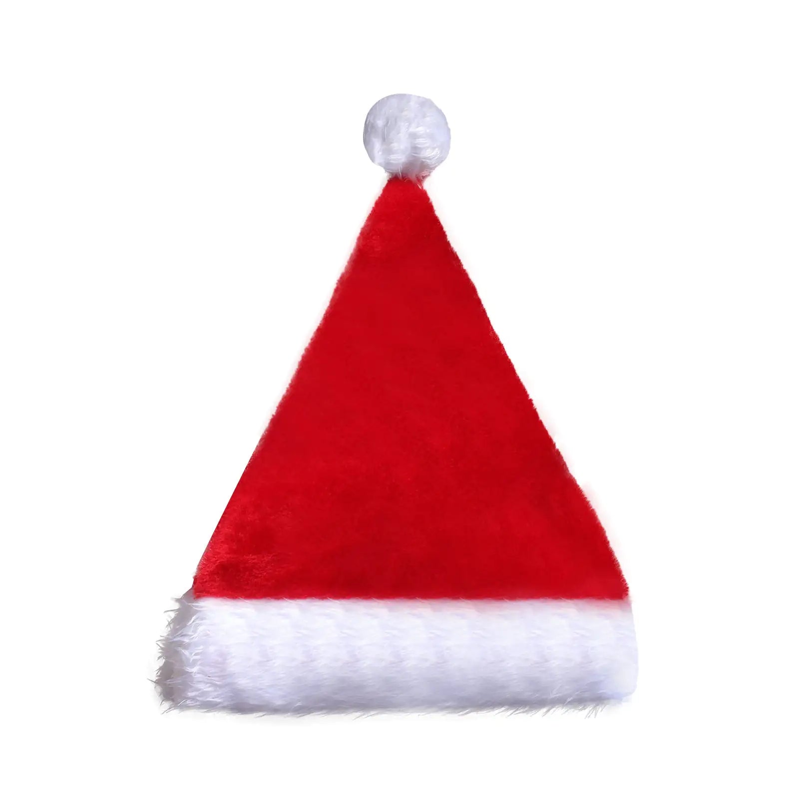 LED Christmas Santa Hat - Plush & Luminous Decor